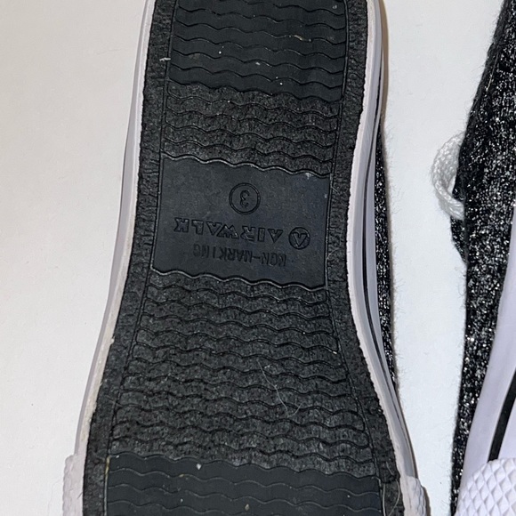 Airwalk Legacee Youth Girls Sz 3 Sneakers Junior Black Air Walk Shoes - Picture 7 of 11